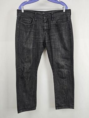G by Guess Men's Delmar Slim Straight Leg Jeans, Black, Sz 34